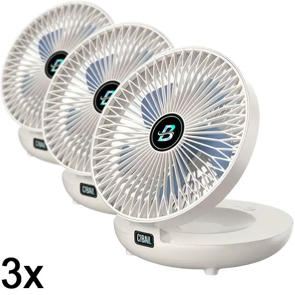 3x Mini prenosivi ventilator | AIRCOLIO