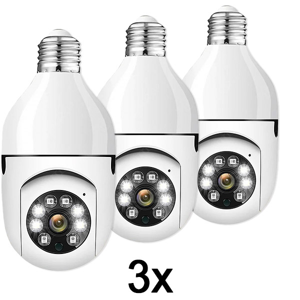 3x Prenosna sigurnosna kamera BULBCAM