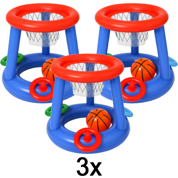 3x Košarkaški obruč za bazen na naduvavanje | DUNKSPLASH