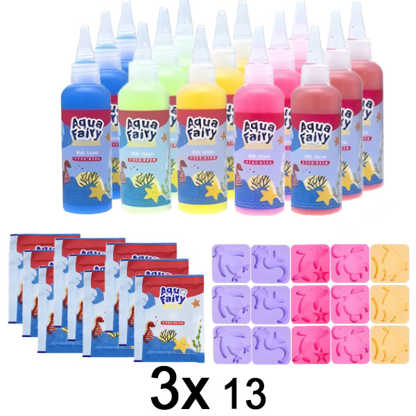 3x Komplet za izradu dečjih igračaka za vodu (13 komada) | GELPLI