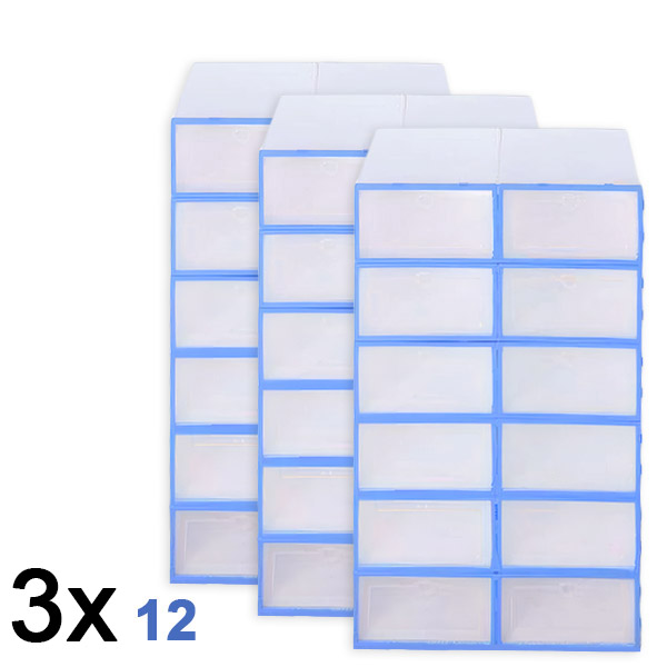 3x Plastična kutija za cipele (12 komada) | SHOEZY