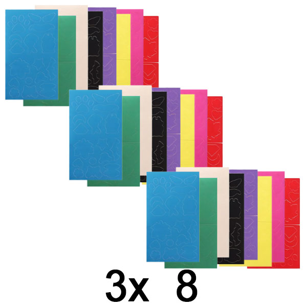 3x Samolepljive zakrpe za popravku (8 listova) | ZAKRPKA