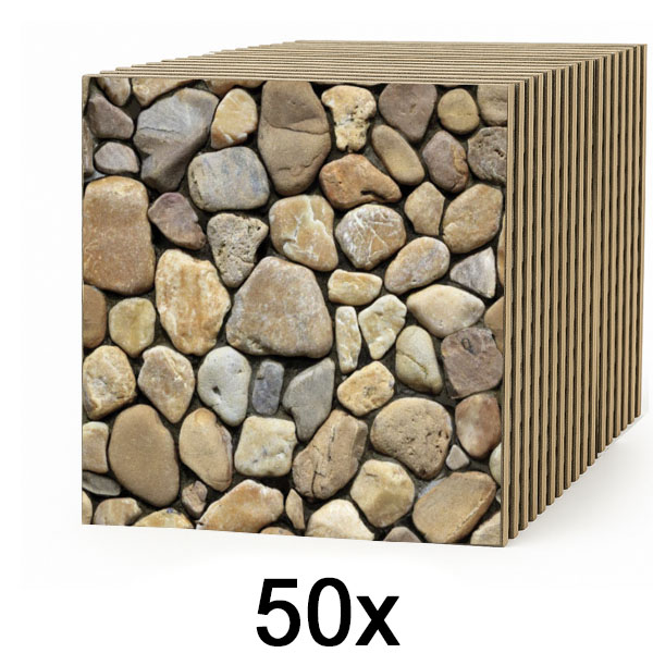 5x 3D tapete sa imitacijom kamena (10 kom)  | STONEBLOCKS