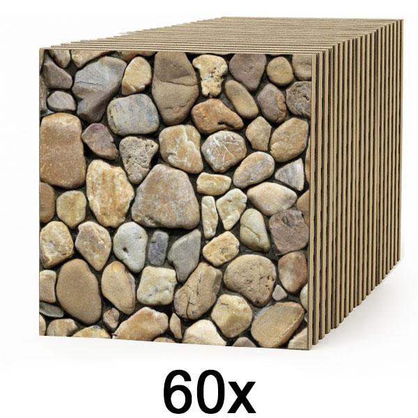 6x 3D tapete sa imitacijom kamena (10 kom)  | STONEBLOCKS