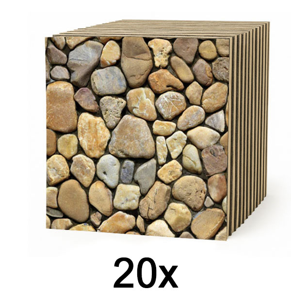 2x 3D tapete sa imitacijom kamena (10 kom)  | STONEBLOCKS