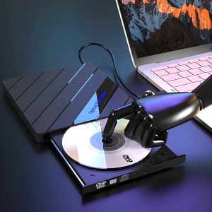 Spoljni DVD Uređaj + USB Hub - 4 Porta, SD Kartica, USB-C | LAPDISC